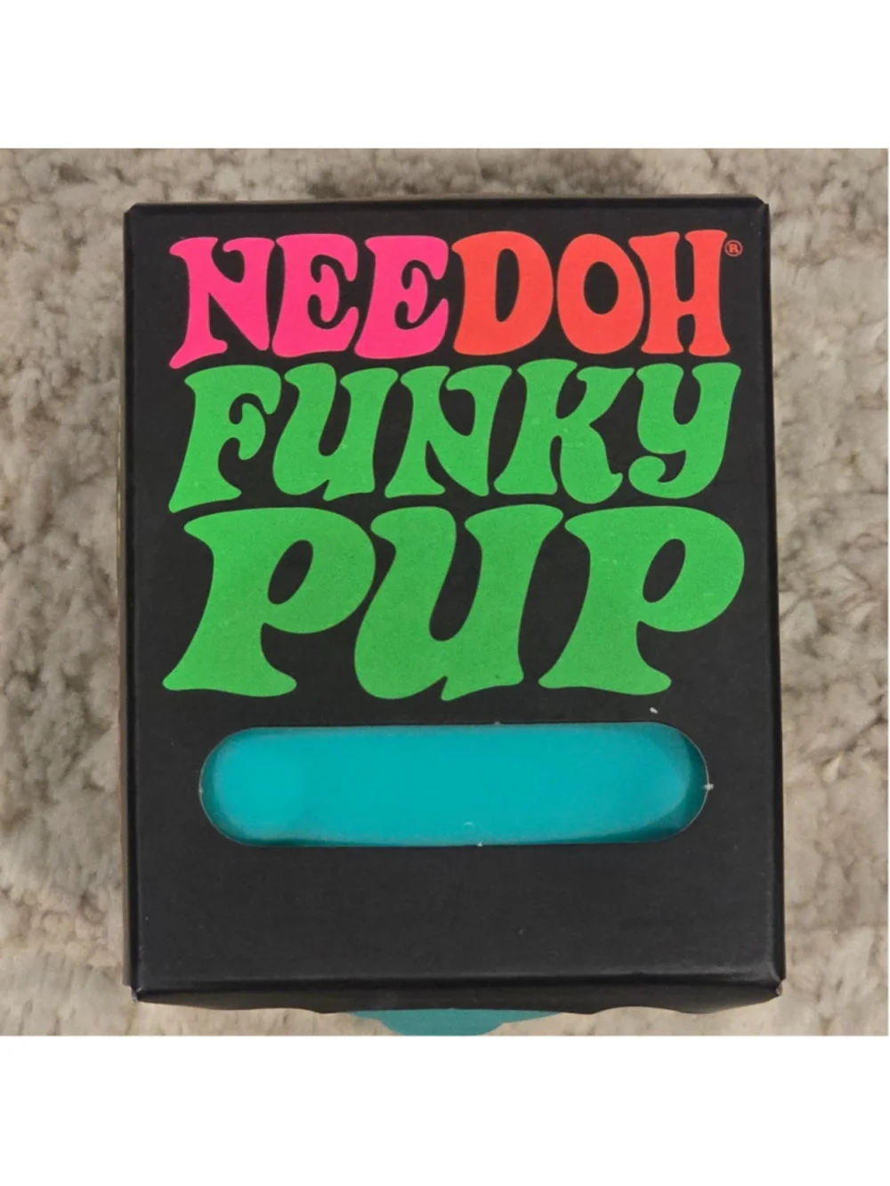 Schylling NeeDoh Funky Pup Sensory Toy One Size Teal Black